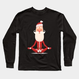 Santa yoga Long Sleeve T-Shirt